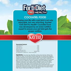 Kaytee Forti-Diet Pro Health Cockatiel Pet Bird Food, 5 Pound