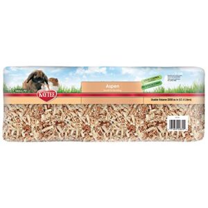 Kaytee Small Animal Hardwood Aspen Bedding For Pet Guinea Pigs, Rabbits, Hamsters, Gerbils, and Chinchillas, 54.2 Liter