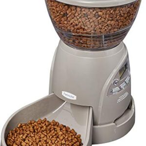 Petmate Portion Right Programmable Dog and Cat Feeder 2 Sizes Brushed Nickel