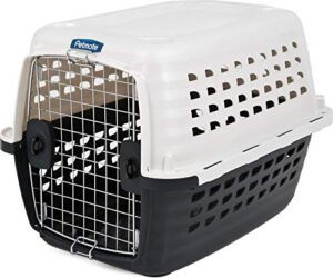 petmate compass kennel, 20-30lbs, pearl white/black, model:41033