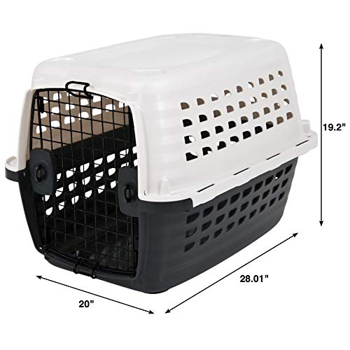 Petmate Compass Kennel, 20-30LBS, PEARL WHITE/BLACK, Model:41033