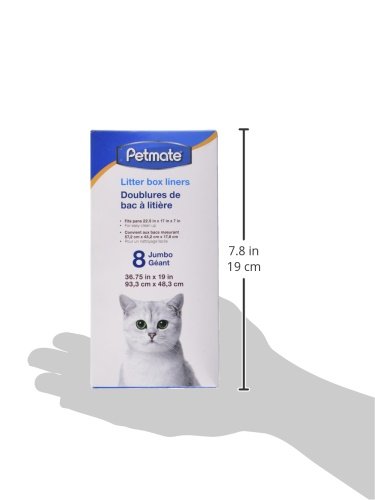 Petmate, Litter Pan Boxed Liners, Jumbo, 8 Pack