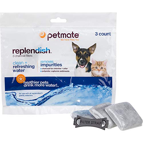 Petmate Replacement Filters for Replendish Auto-Watering Systems, Pack of 3 filters, 3 CT