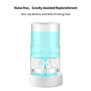 CZPET 3L Pet Water Dispenser Without Electricity Unplugged Automatic Water Bowl Dispenser Gravity Water Dispenser for Cats Water Self Feeder Dog Fountain Dogs Bowl Bottles for Kitten Puppy