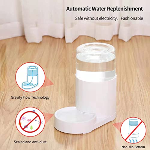 CZPET 3L Pet Water Dispenser Without Electricity Unplugged Automatic Water Bowl Dispenser Gravity Water Dispenser for Cats Water Self Feeder Dog Fountain Dogs Bowl Bottles for Kitten Puppy