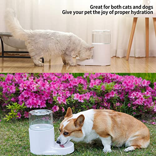 CZPET 3L Pet Water Dispenser Without Electricity Unplugged Automatic Water Bowl Dispenser Gravity Water Dispenser for Cats Water Self Feeder Dog Fountain Dogs Bowl Bottles for Kitten Puppy