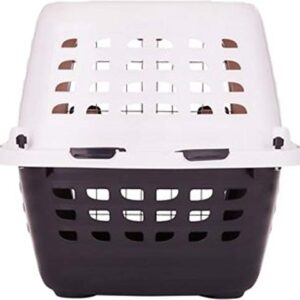 Petmate 41032 Compass Fashion Kennel Cat and Dog Kennel, 10-20 lb., Pearl White/Black