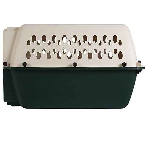 Petmate Ruffmaxx Dog Kennel Pet Carrier & Crate 24" (10-20 Lb), Outdoor and Indoor for Large, Medium, and Small Dogs - Made from Durable Recycled Material w/ 360-Degree Ventilation