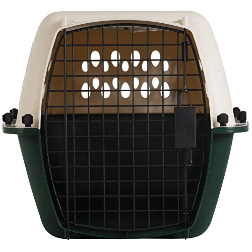 Petmate Ruffmaxx Dog Kennel Pet Carrier & Crate 24" (10-20 Lb), Outdoor and Indoor for Large, Medium, and Small Dogs - Made from Durable Recycled Material w/ 360-Degree Ventilation