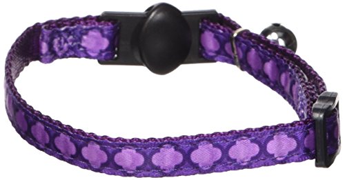 Petmate 11407 Cat Pet Collar, 3/8 by 8 to 12-Inch, Arabesque Purple