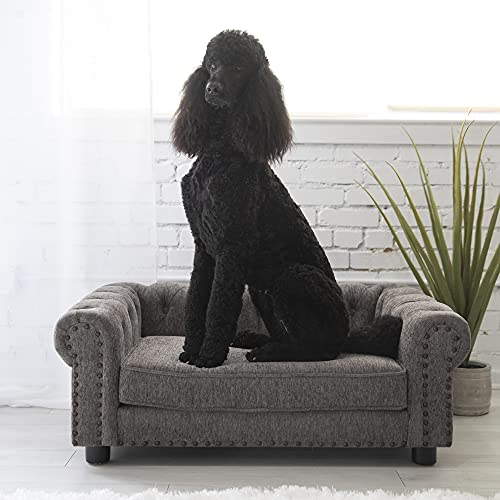 Petmate La-Z-Boy Newton Sofa Large Dog Bed, 40 x 27 Inches, Graphite