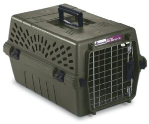 petmate deluxe pet porter jr kennel, small, moss bank