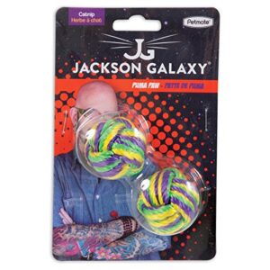 petmate jackson galaxy puma paw with catnip ball, model:31103, 2 balls