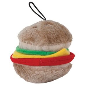 booda pet products medium burger dog toy