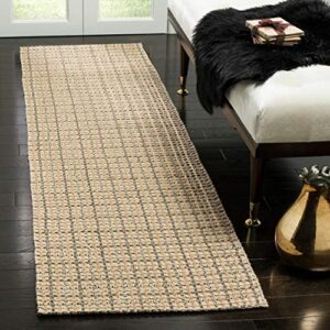 safavieh south hampton collection 8′ x 11′ beige sha241a handmade flatweave grid area rug
