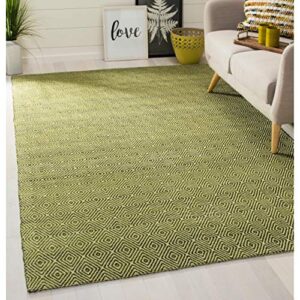 SAFAVIEH South Hampton Collection 8' x 11' Gold SHA245A Handmade Flatweave Area Rug