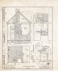 historic pictoric : blueprint habs ny,52-hamte,8- (sheet 13 of 14) – dominy house, north main street, east hampton, suffolk county, ny 24in x 30in