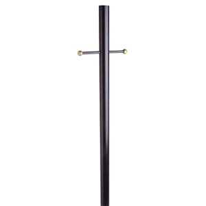 design house 501817 80-inch lamp post, black