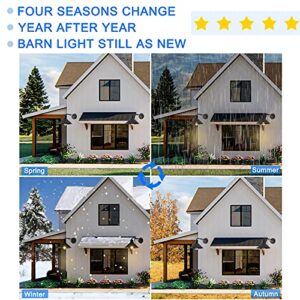 VICTOGATE 3 Pack Outdoor Wall Lights Wall Mount for House Front Porch Outdoor Wall Light Fixtures Wall Mount Matte Black Farmhouse Outdoor Wall Sconce, Classic Barn Lights Outdoor & Indoor-E26 Socket