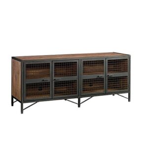 sauder boulevard café credenza, for tv’s up to 70″, vintage oak finish