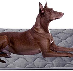 Hero Dog Bed Large Crate Pad Mat Soft Washable 42 inch Kennel Pad Pet Beds Non Slip Cat Dog Mattress