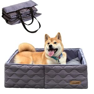 dog bed pet portable bed with durable warmth soft waterproof lining removable washable bed cover anti-slip dog bed mattress pet sofa for dogs and cats