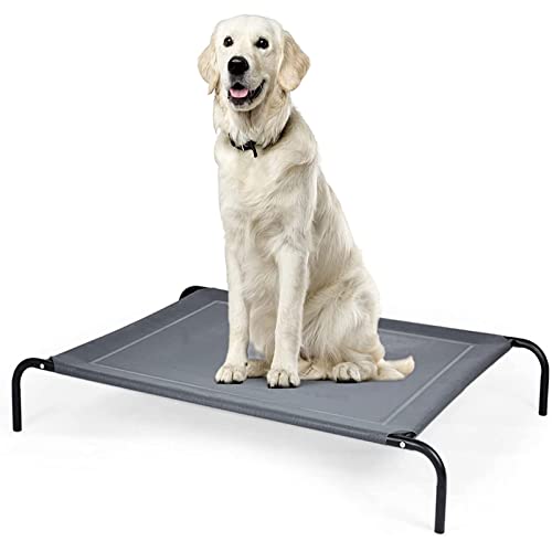 JXCAA Raised Dog Bed Pet Cot,Elevated Dog Bed, No-Slip Feet, Outdoor Raised Dog Cot Bed, 2-Pack with Chew Proof & Breathable & Washable Mesh (Color : XL: 109X72X20CM)