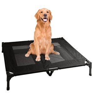 laifug elevated pet bed washable elevated dog bed with non-slip bottom, portable indoor and outdoor, xl