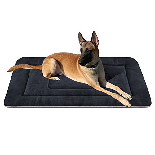 Large Dog Bed 42 inch Crate Bed Pad Mat Soft Washable Pet Beds Non Slip Mattress Kennel Pads