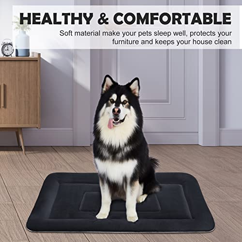 Large Dog Bed 42 inch Crate Bed Pad Mat Soft Washable Pet Beds Non Slip Mattress Kennel Pads