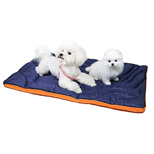 GeerDuo Outdoor Dog Mat, Portable, Waterproof, Washable, Large Size Roll Up Travel Camping Pet Bed (Large)