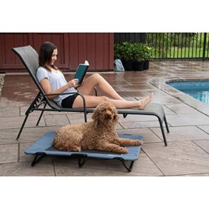 Lifestyle Pet Cot Elevated Bed, No Assembly Required, Premium Tear Resistant Cooling Mesh, Indoor & Outdoor, Lightweight & Portable, 3 Models, 2 Colors