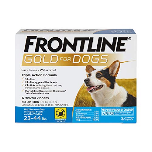 FRONTLINE® Gold for Dogs Flea & Tick Treatment, 23 - 44 lbs, 6ct