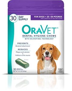oravet dental hygiene chews for medium dogs 25-50 lbs