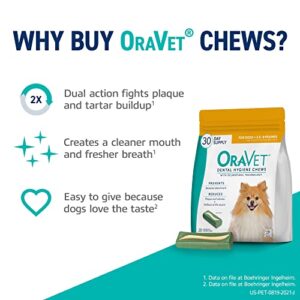 Merial Oravet Dental Hygiene Chew For X-Small Dogs (3.5-9Lbs Lbs), Dental Treats For Dogs, 30 Count