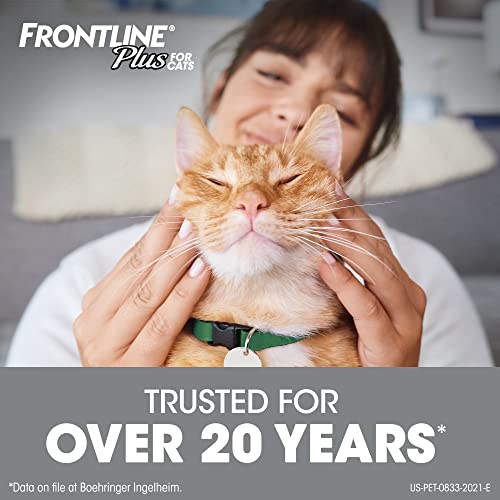 FRONTLINE Plus For Cats and Kittens Flea and Tick Treatment, 3 Doses