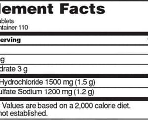 ADEMA Kirkland-Signature Extra Strength Glucosamine 1500 Mg,Chondroitin sulfate 1200 Mg,220 Tablets,Helps Lubricate and Cushion Joints(Pack of 1)