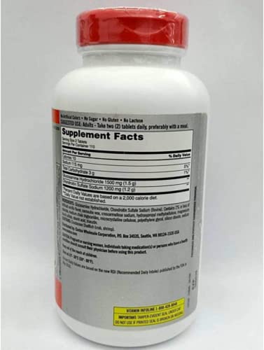 ADEMA Kirkland-Signature Extra Strength Glucosamine 1500 Mg,Chondroitin sulfate 1200 Mg,220 Tablets,Helps Lubricate and Cushion Joints(Pack of 1)