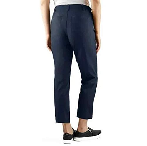 Kirkland Signature Ladies Ankle Length Travel Pant (X-Small, Navy Heather)