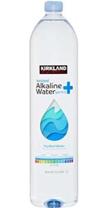 kirkland signature alkaline water, 33.8 fl oz (pack of 18)