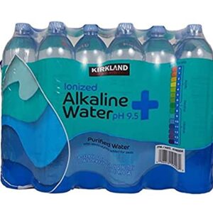 KIRKLAND SIGNATURE Alkaline Water, 33.8 Fl Oz (Pack of 18)