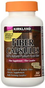kirkland signature kirkland fiber capsules, 2 pack (360 capsules each)