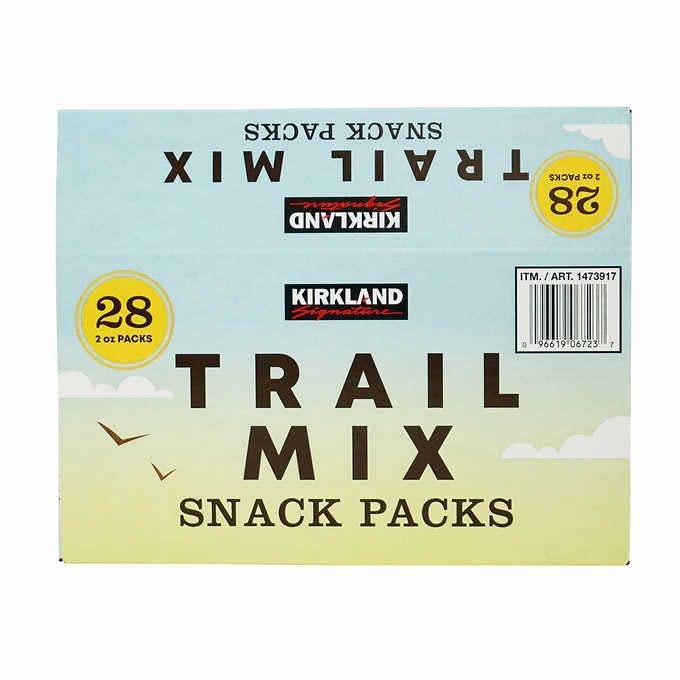 Kirkland Signature Expect More Trail Mix Snack Packs 2 oz, 28 count