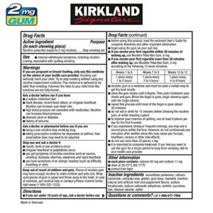 Kirkland Signature Quit Ice Mint Gum 2mg, 300 Pieces