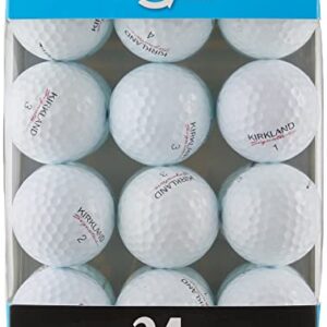 Kirkland Signature Golf Ball Mix - 24 Near Mint Quality Used Kirkland Golf Balls (AAAA Signature Ksig 3-Piece 4-Piece Golfballs), White, One Size (24BLBX-Kirkland-2)