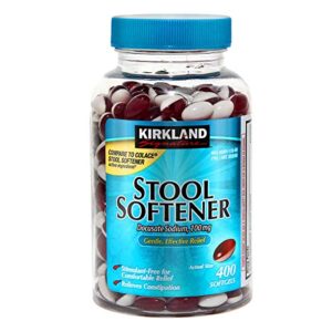kirkland signature ™ stool softener docusate sodium 100 mg 400 softgels