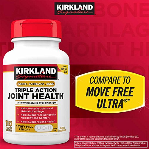 Kirkland Signature Expect More Triple Action Joint Health, 110 Coated Tablets