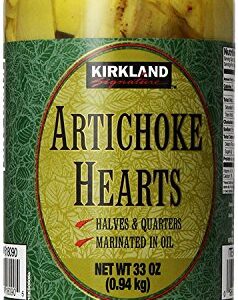 Kirkland Signature Artichoke Hearts, 33oz Jar (Pack of 3, Total of 99 Oz)