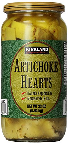 Kirkland Signature Artichoke Hearts, 33oz Jar (Pack of 3, Total of 99 Oz)