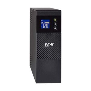 eaton 5s1500lcd ups battery backup & surge protector, 1500va / 900w, avr, lcd display, line interactive